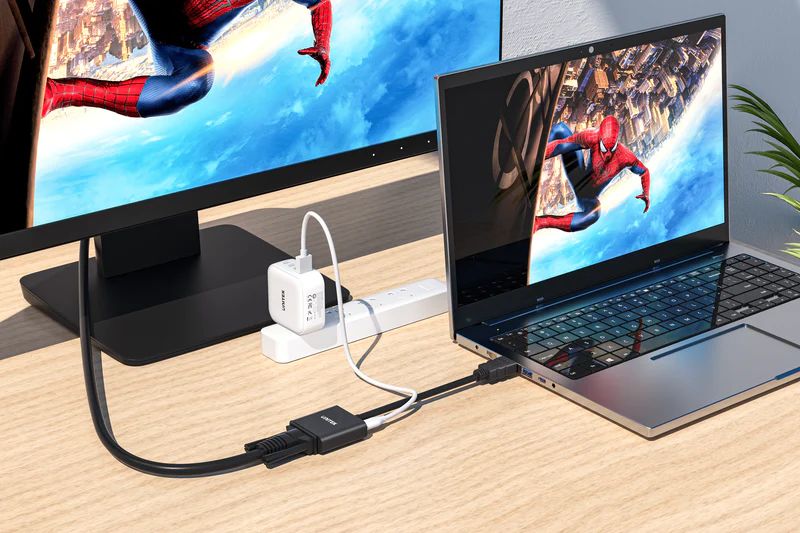 Unitek HDMI to VGA Adapter with 3.5mm for Stereo Audio