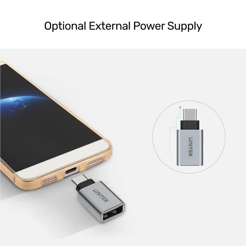 Unitek USB-C to USB-A Adapter Space Grey