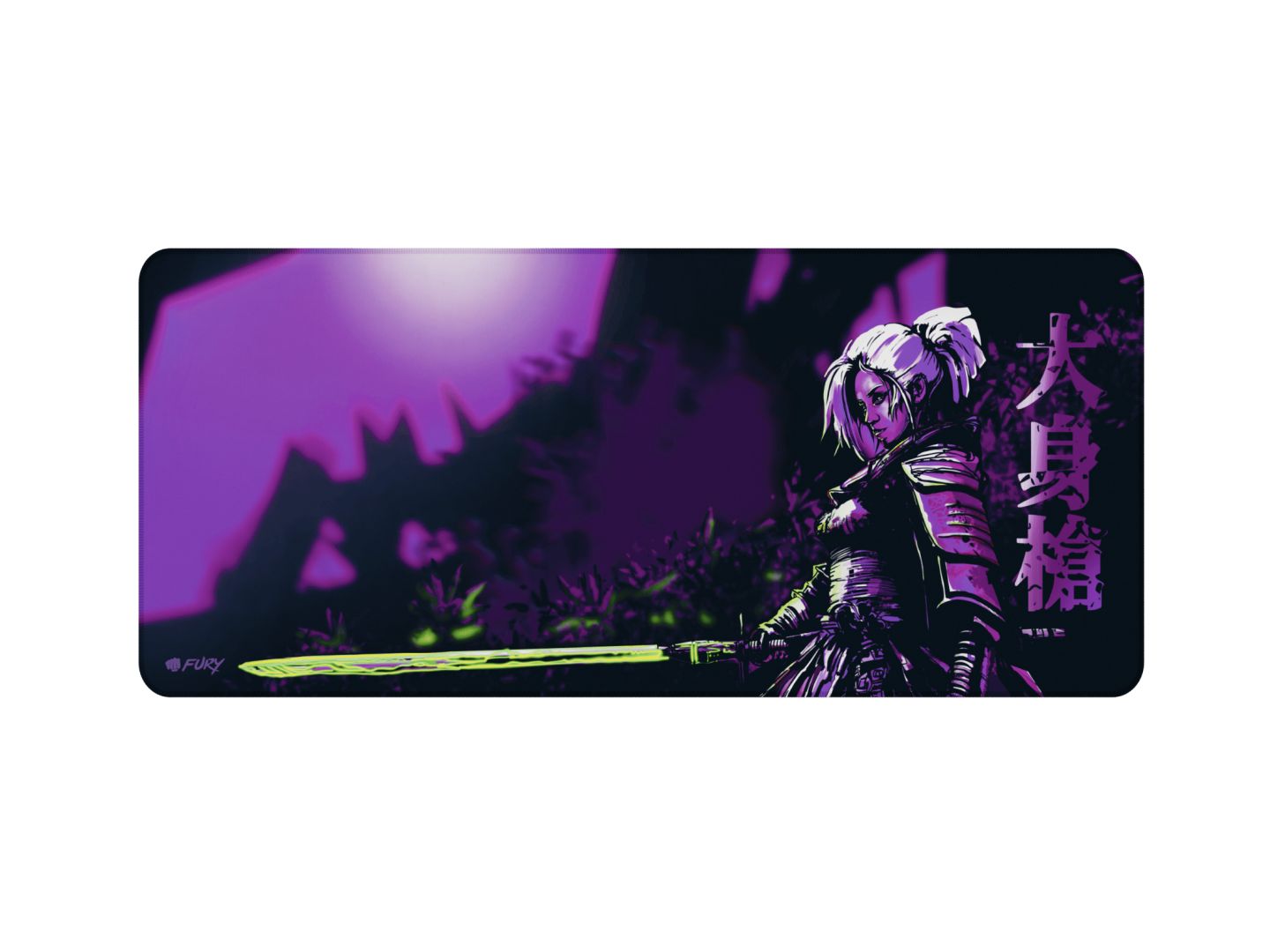 FURY Yari Speed XL Shadow Duelist Gaming Egérpad Purple