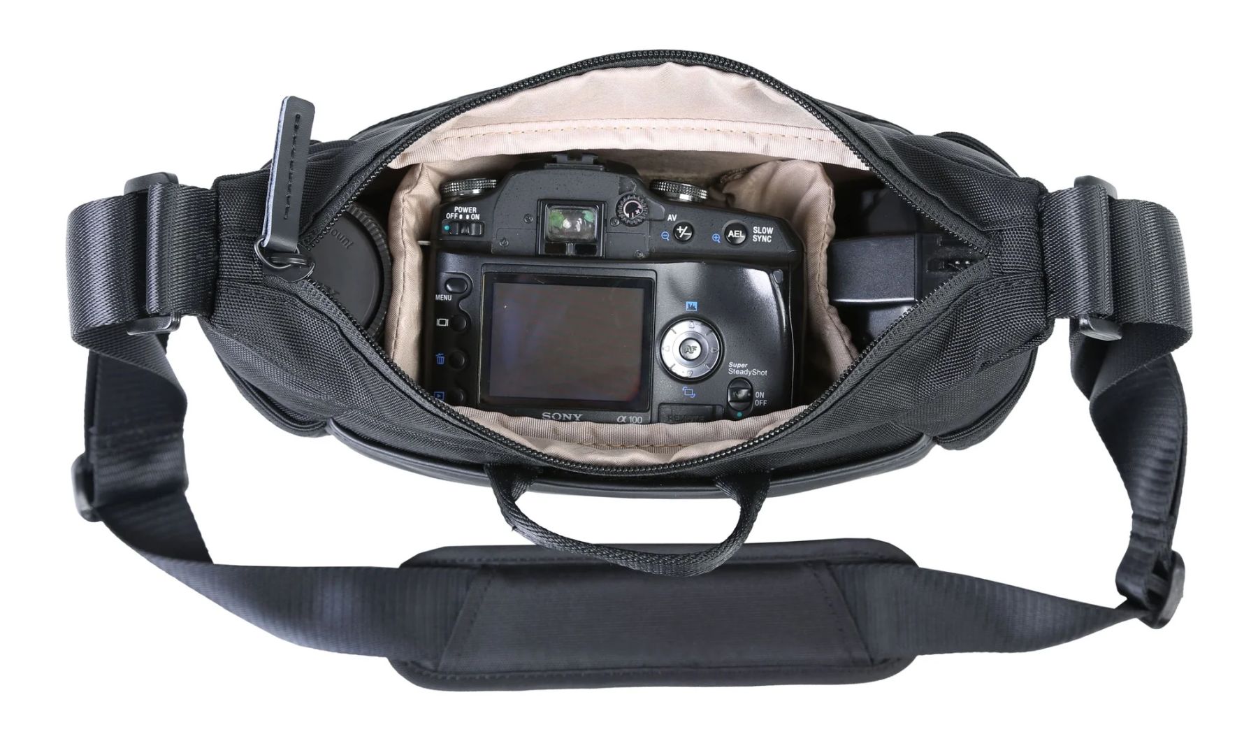 Vanguard VEO GO 21M BK Shoulder Bag – Compact Camera Storage, Quick Top Access, Mini Tablet Compatible Black