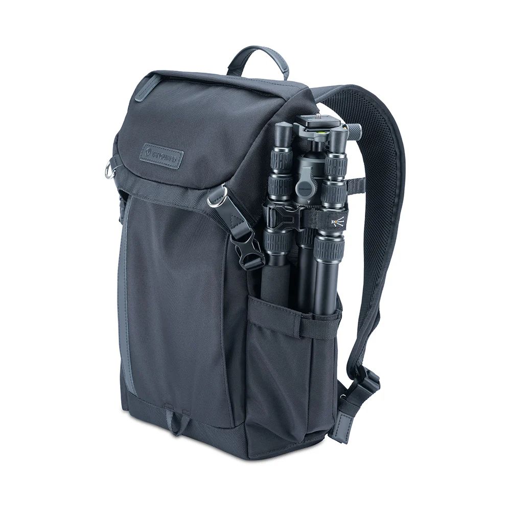 Vanguard VEO GO 42M BK Camera Backpack – Slim Mirrorless Camera Backpack with Rear Access, Tablet Storage & Travel Tripod Carry Black