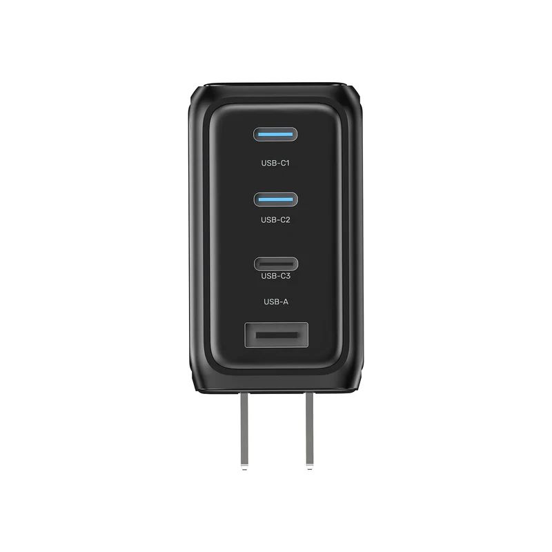 Unitek Rexo 100W 4-Port GaN Charger with Smart Display Black