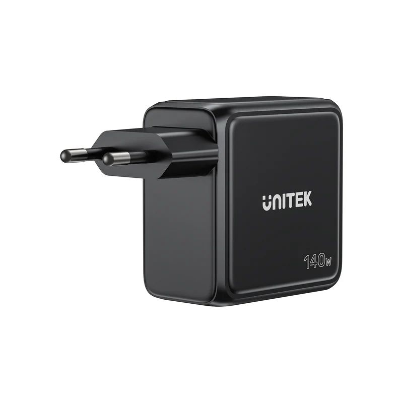 Unitek Rexo 140W 4-Port GaN Charger with Smart Display Black