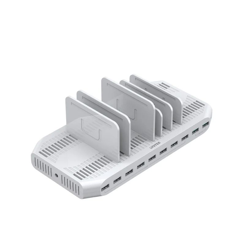Unitek USB Charging Station 10 Port QC 3.0 96W White