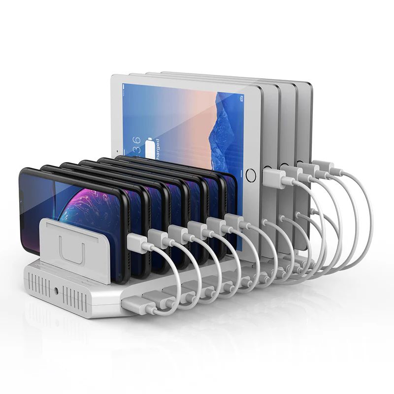 Unitek USB Charging Station 10 Port QC 3.0 96W White