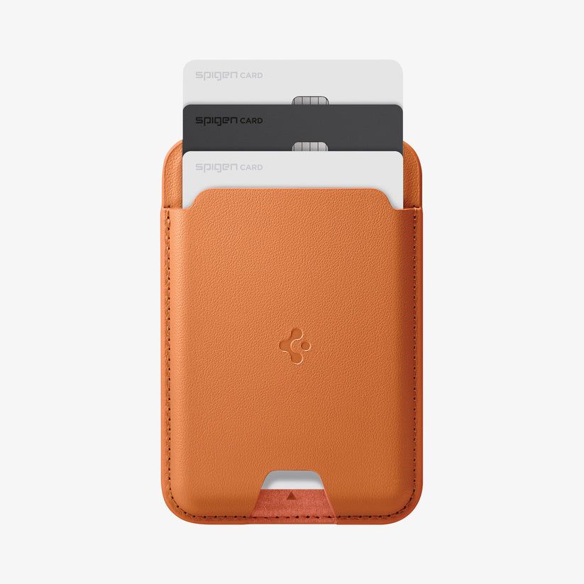 Spigen Valentinus MagSafe Wallet 3 Card Metallic Orange