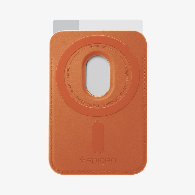Spigen Valentinus MagSafe Wallet 3 Card Metallic Orange
