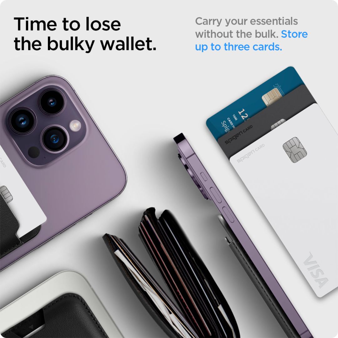 Spigen Valentinus Wallet Magsafe 3 card Black
