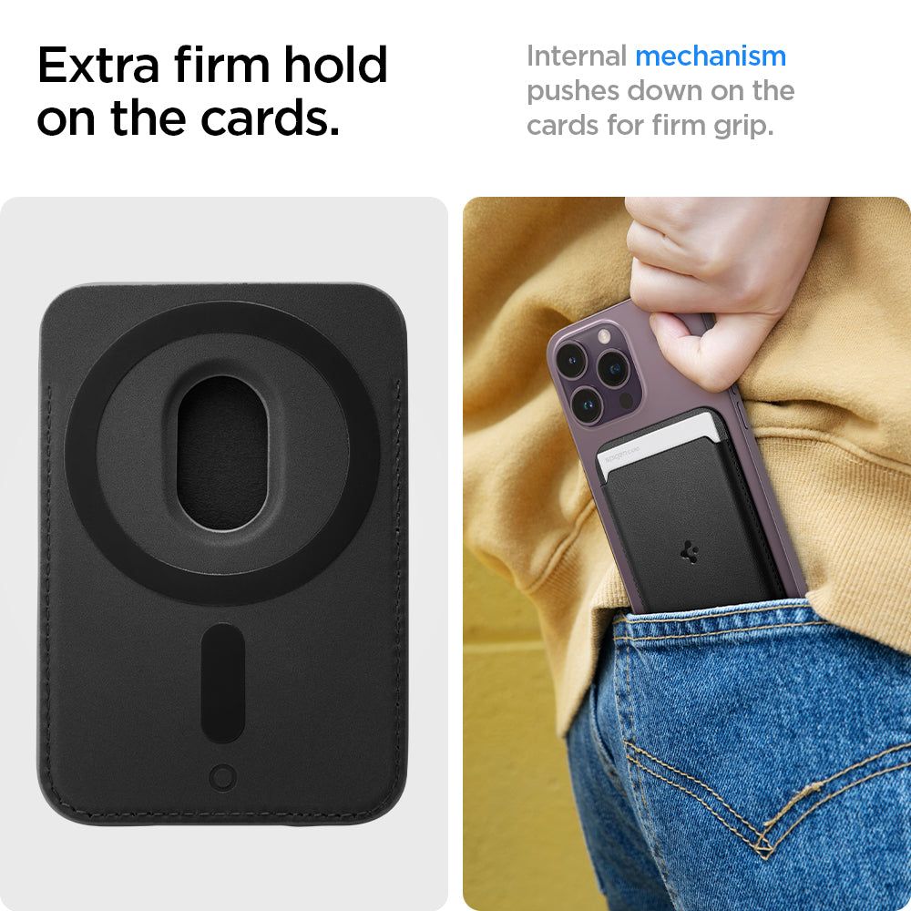 Spigen Valentinus Wallet Magsafe 3 card Black