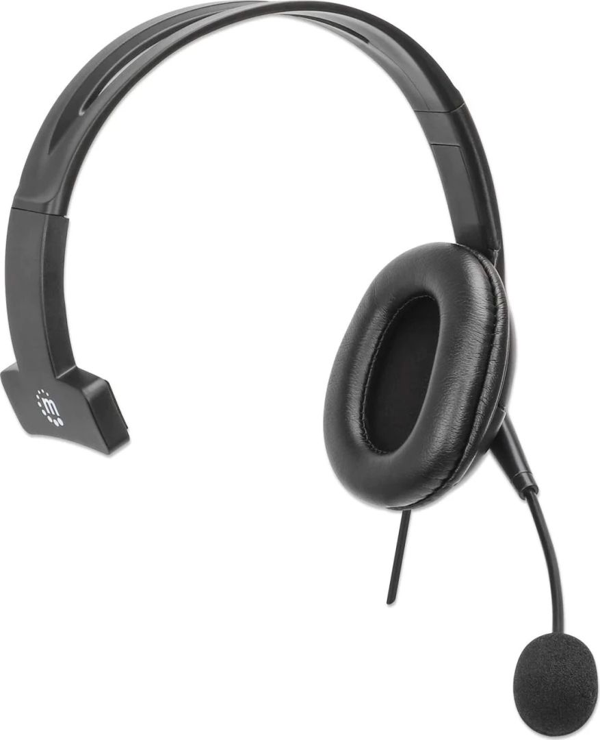 Manhattan Mono USB Headset Black