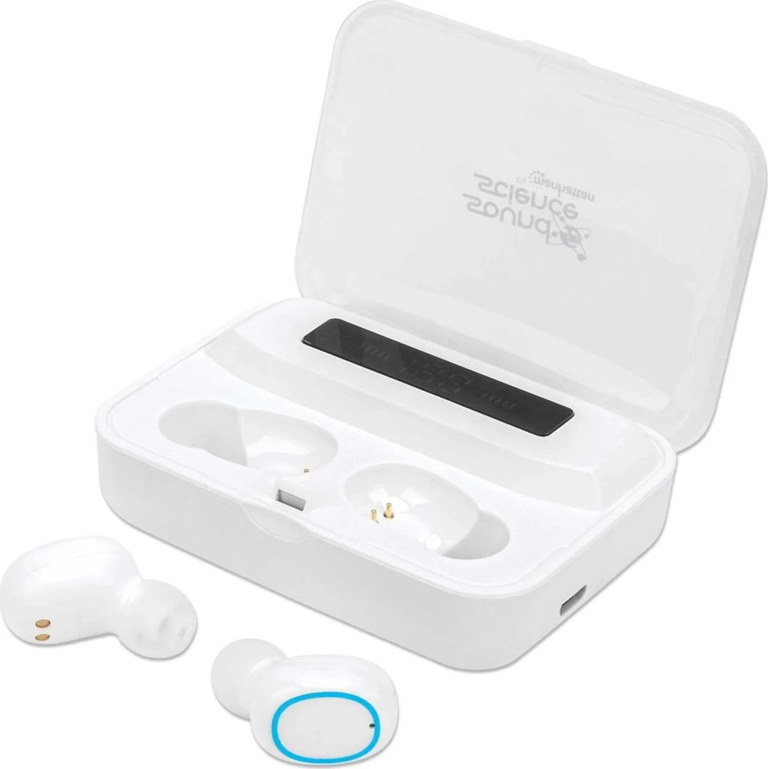 Manhattan Sound Science True Wireless Headset White/Blue