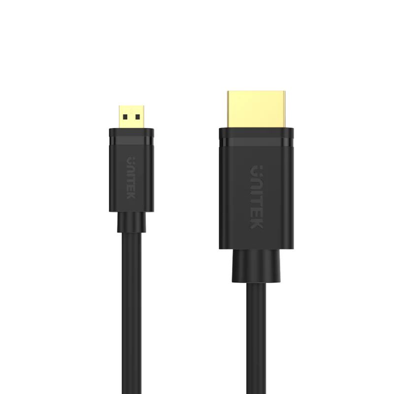 Unitek Micro HDMI to HDMI 4K 60Hz High Speed Cable 2m Black