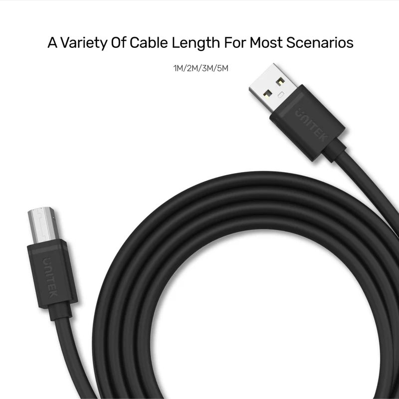 Unitek USB 2.0 to USB-B Cable 3m Black
