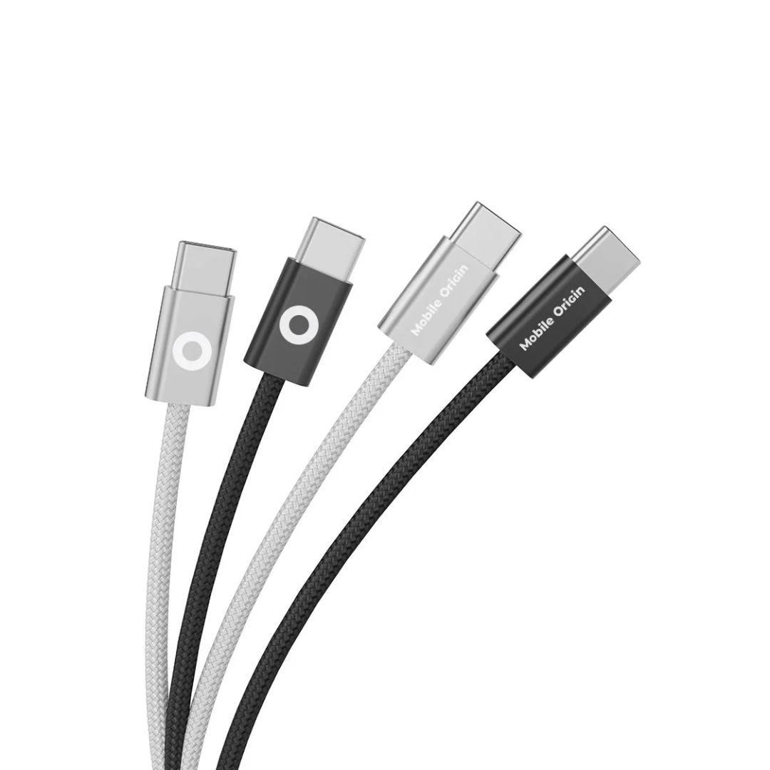 Mobile Origin CB11 60W UltraSlim USB-C to USB-C Cable 1m White