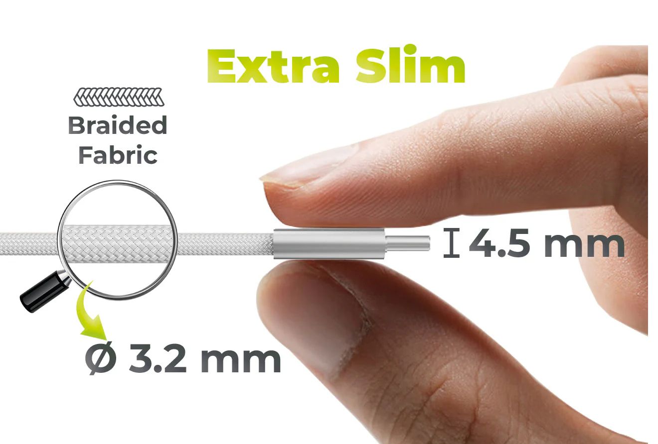 Mobile Origin CB11 60W UltraSlim USB-C to USB-C Cable 1m White