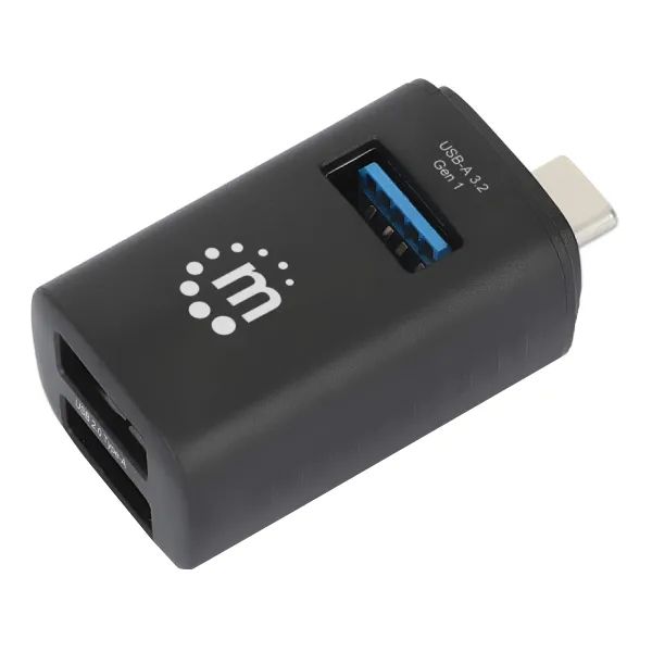 Manhattan 3-Port USB 2.0 HUB Black
