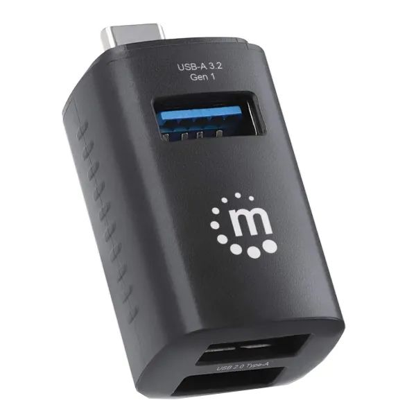 Manhattan 3-Port USB 2.0 HUB Black