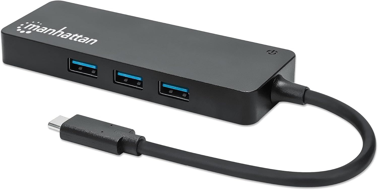 Manhattan 3-Port USB 3.0 HUB Black