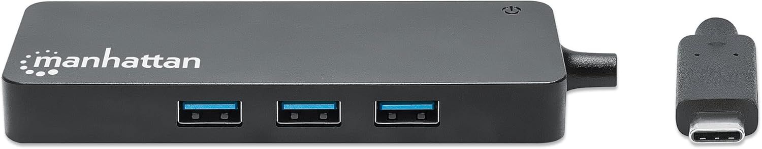Manhattan 3-Port USB 3.0 HUB Black