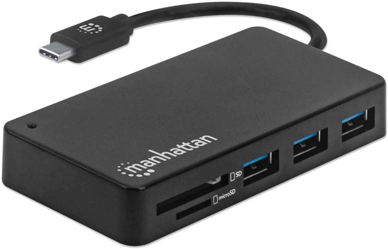 Manhattan 3-Port USB 3.0 HUB Black