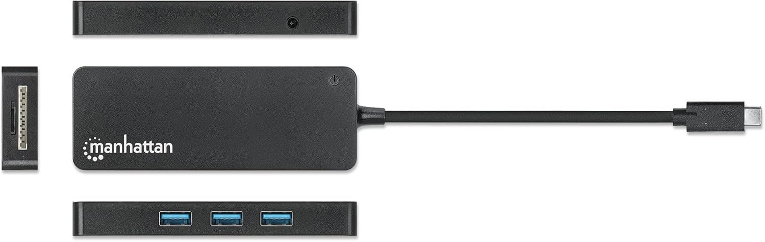 Manhattan 3-Port USB 3.0 HUB Black