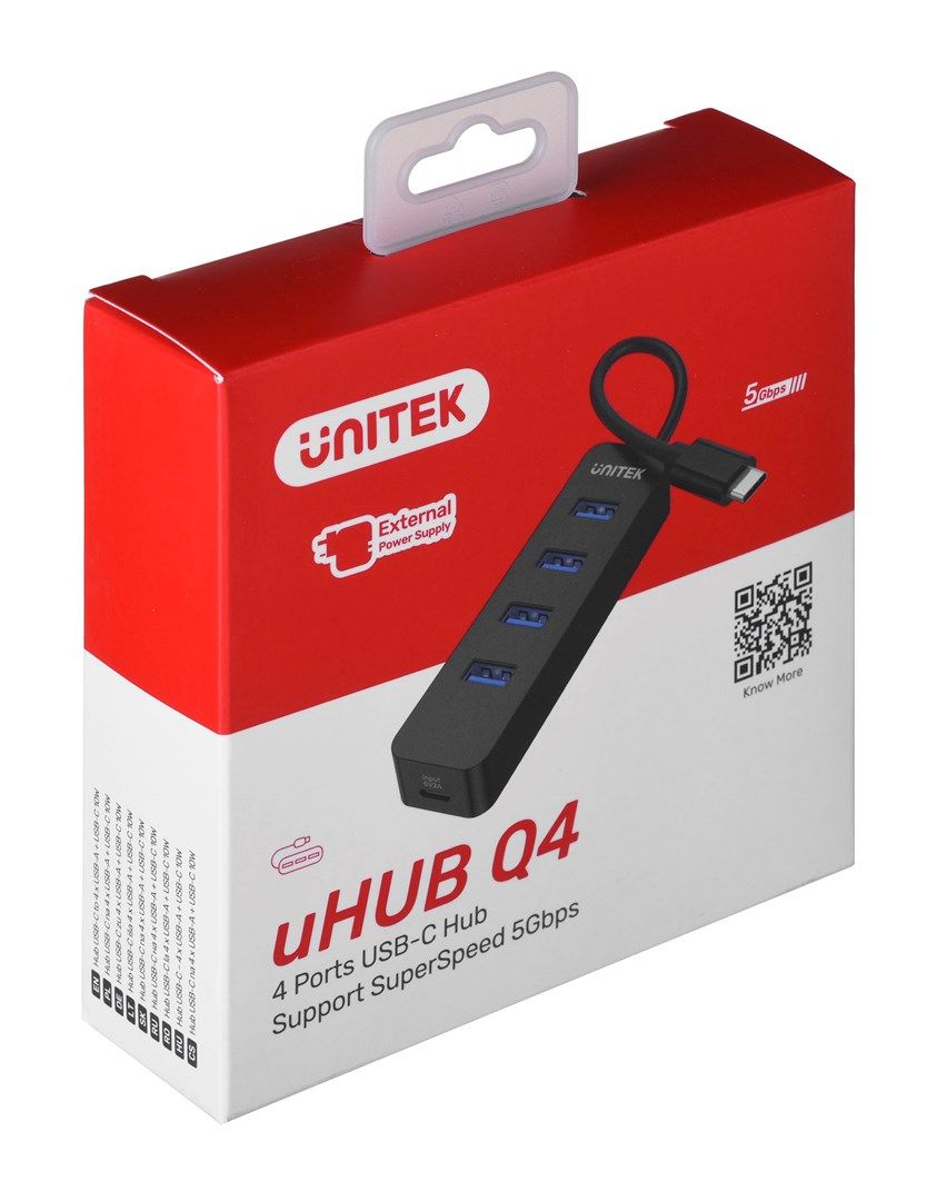 Unitek H1117B 4xport USB HUB Black