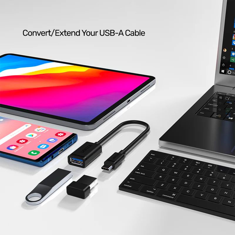 Unitek USB-C to USB-A Adapter with 5Gbps (USB 3.0) Black