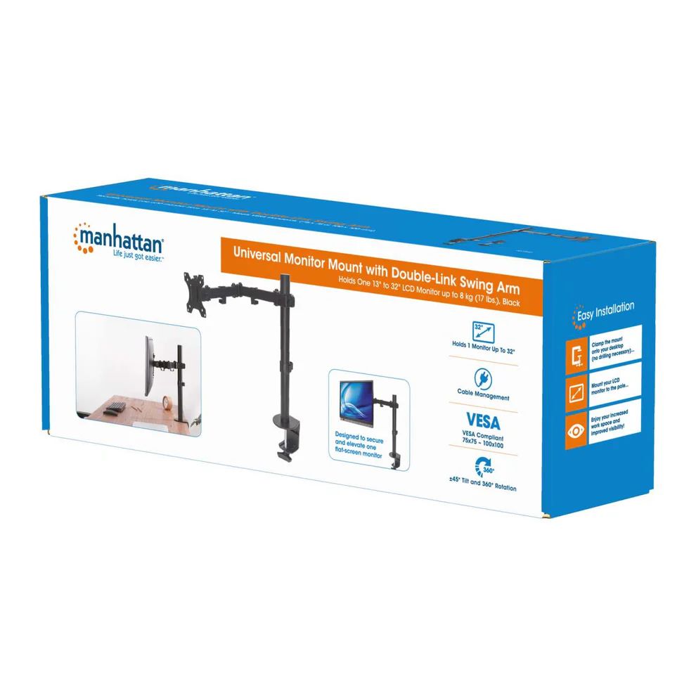 Manhattan Universal Monitor Mount with Double-Link Swing Arm 13