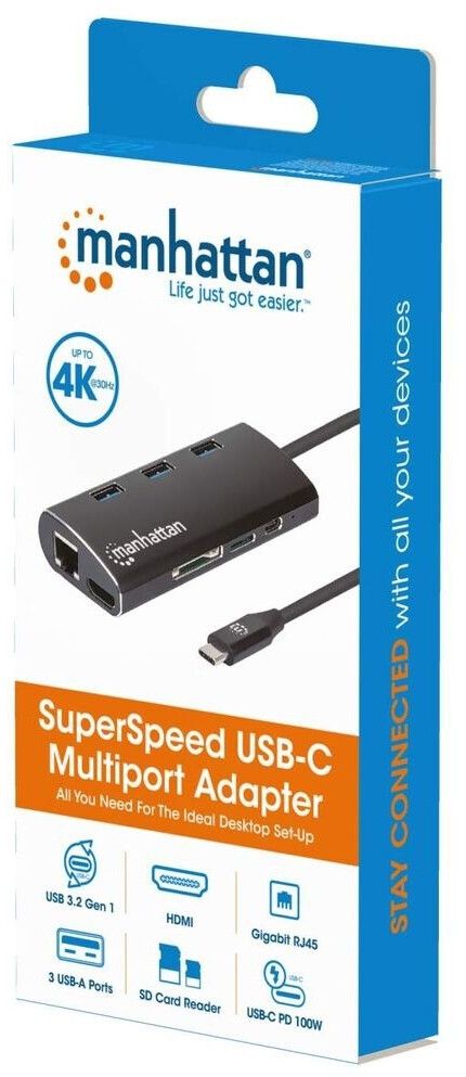 Manhattan SuperSpeed USB-C Multiport Adapter
