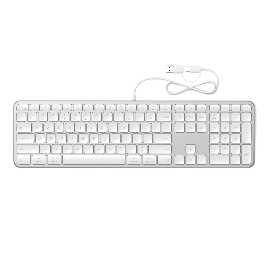 Satechi Slim LX3 Wired Keyboard Silver US