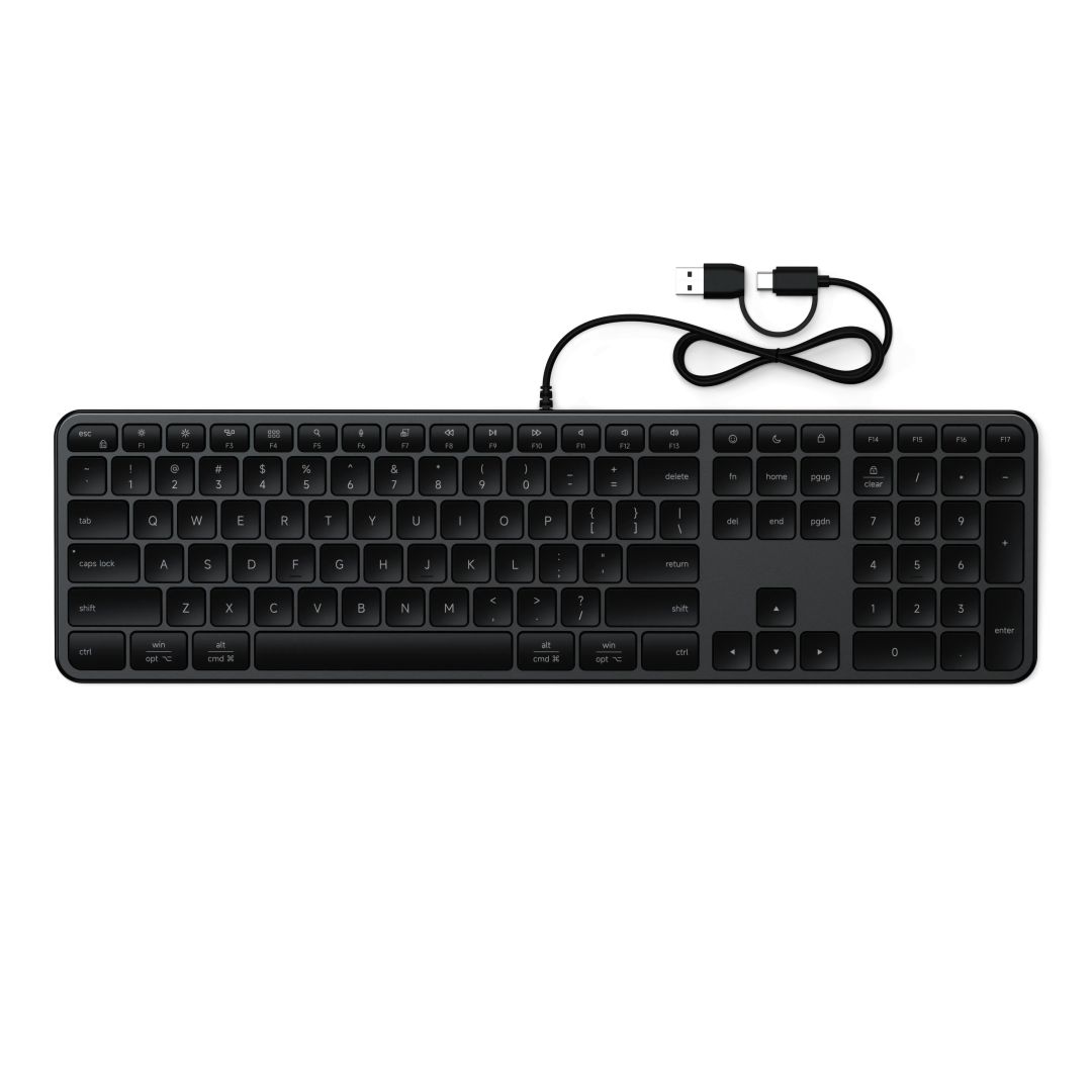 Satechi Slim LX3 Wired Keyboard Space Black US