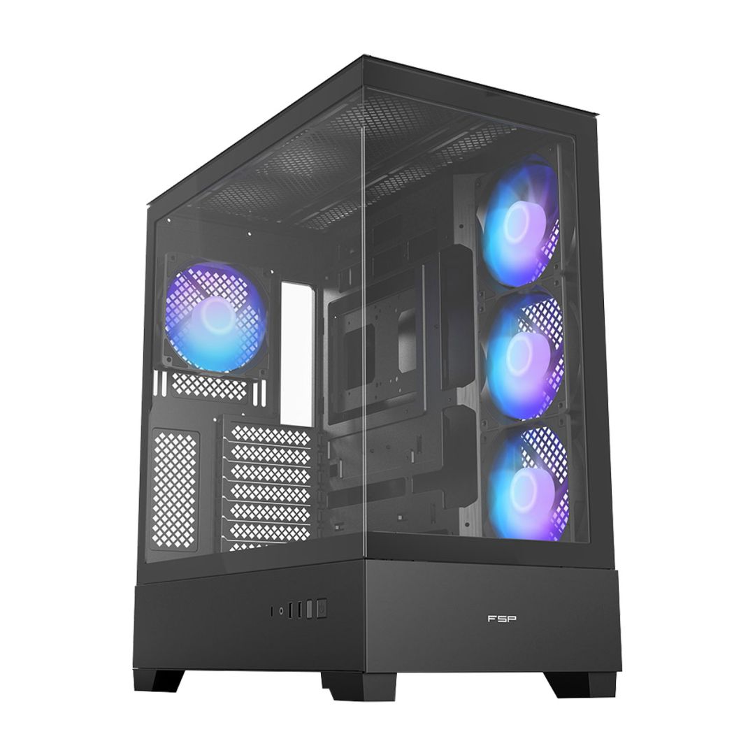 FSP M370 ARGB Tempered Glass Black