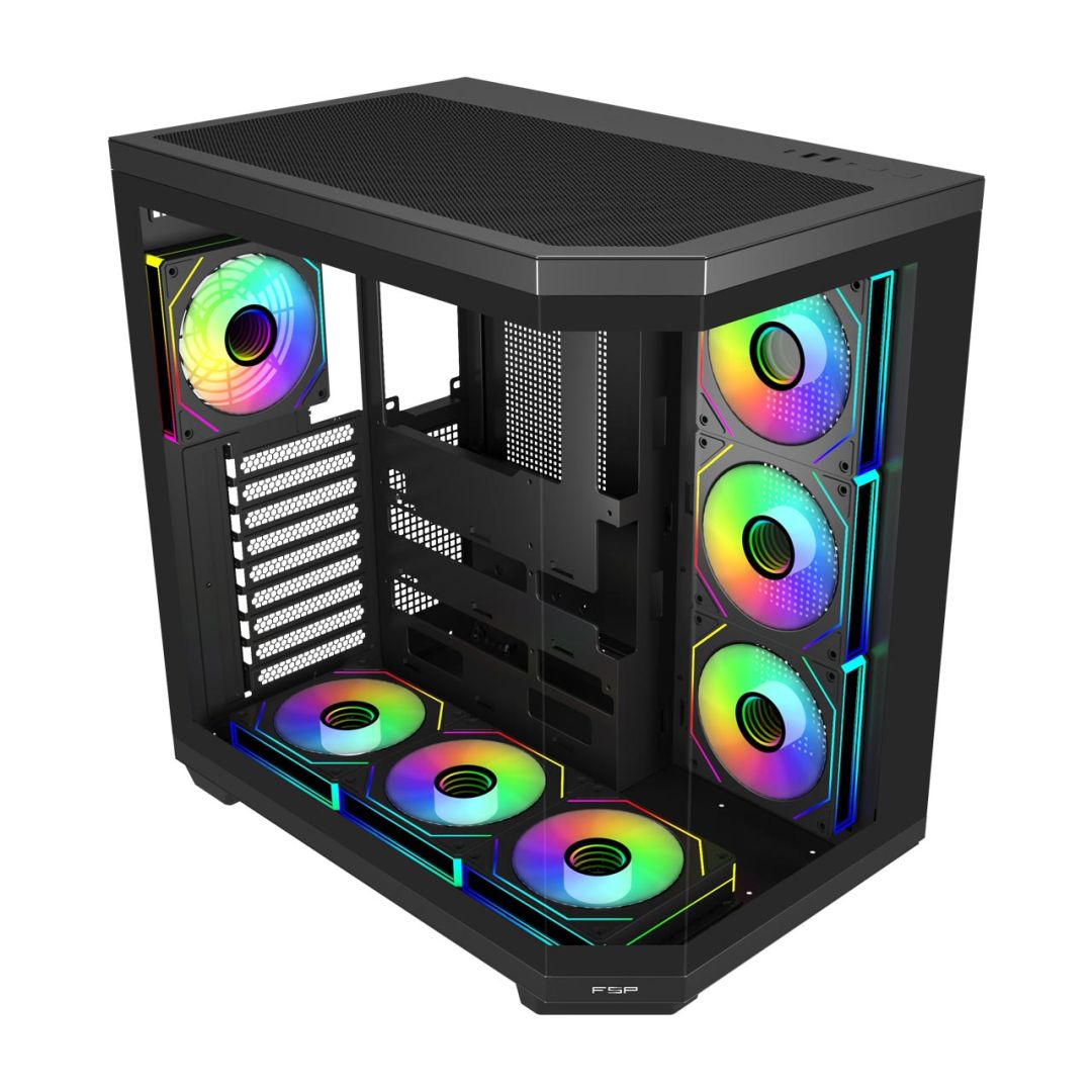 FSP U580 ARGB Tempered Glass Black