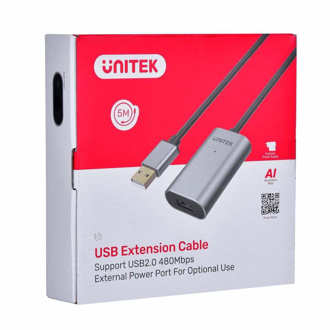 Unitek Y-271 USB cable 5m USB 2.0 USB A Grey