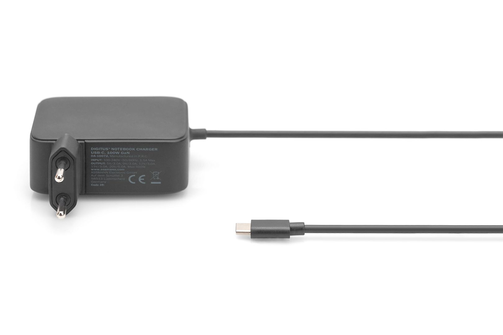 Digitus DA-10072 5-20V / 5A 100W Type-C univerzális hálózati notebook töltő