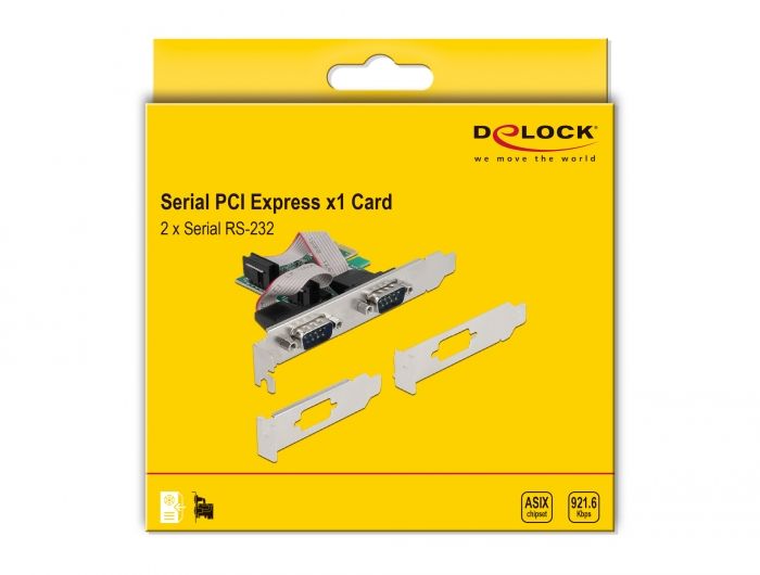 DeLock PCI Express Card to 2x Serial RS-232