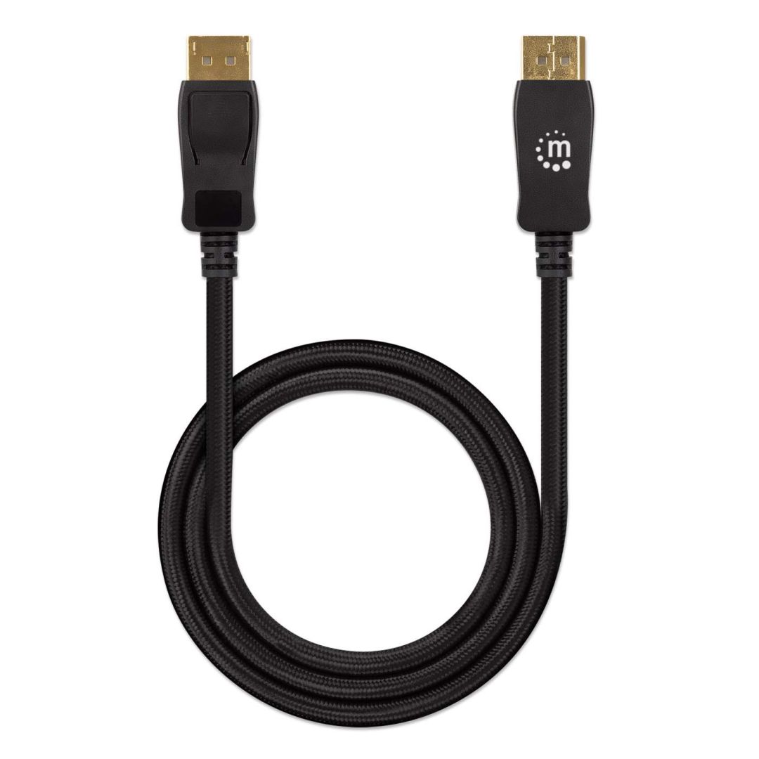 Manhattan 8K@60Hz DisplayPort 1.4 male/male Cable 2m Black