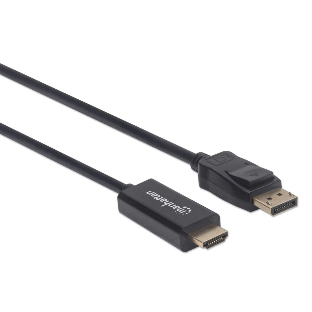 Manhattan 4K@60Hz DisplayPort 1.2 to HDMI 1.2 male/male Cable 1m Black