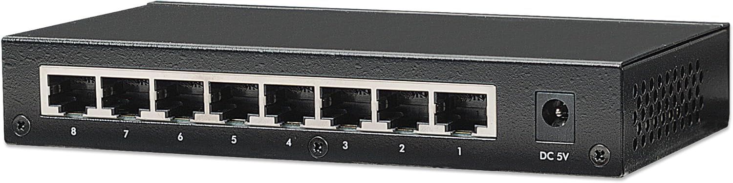 Intellinet 8-Port Switch Black