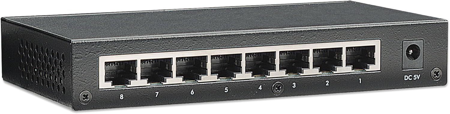 Intellinet 8-Port Switch Black