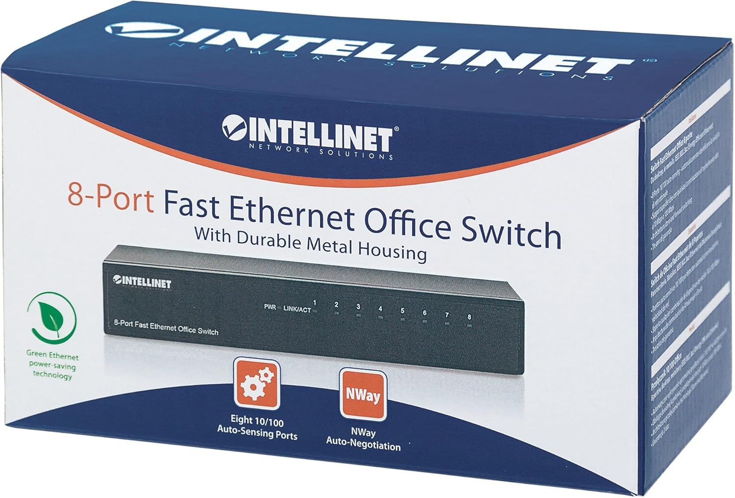 Intellinet 8-Port Switch Black