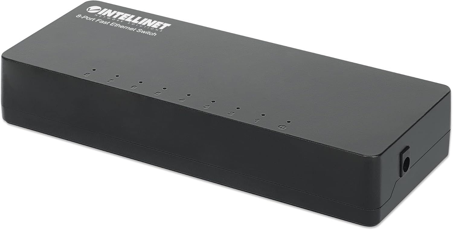Intellinet 8-Port Switch Black