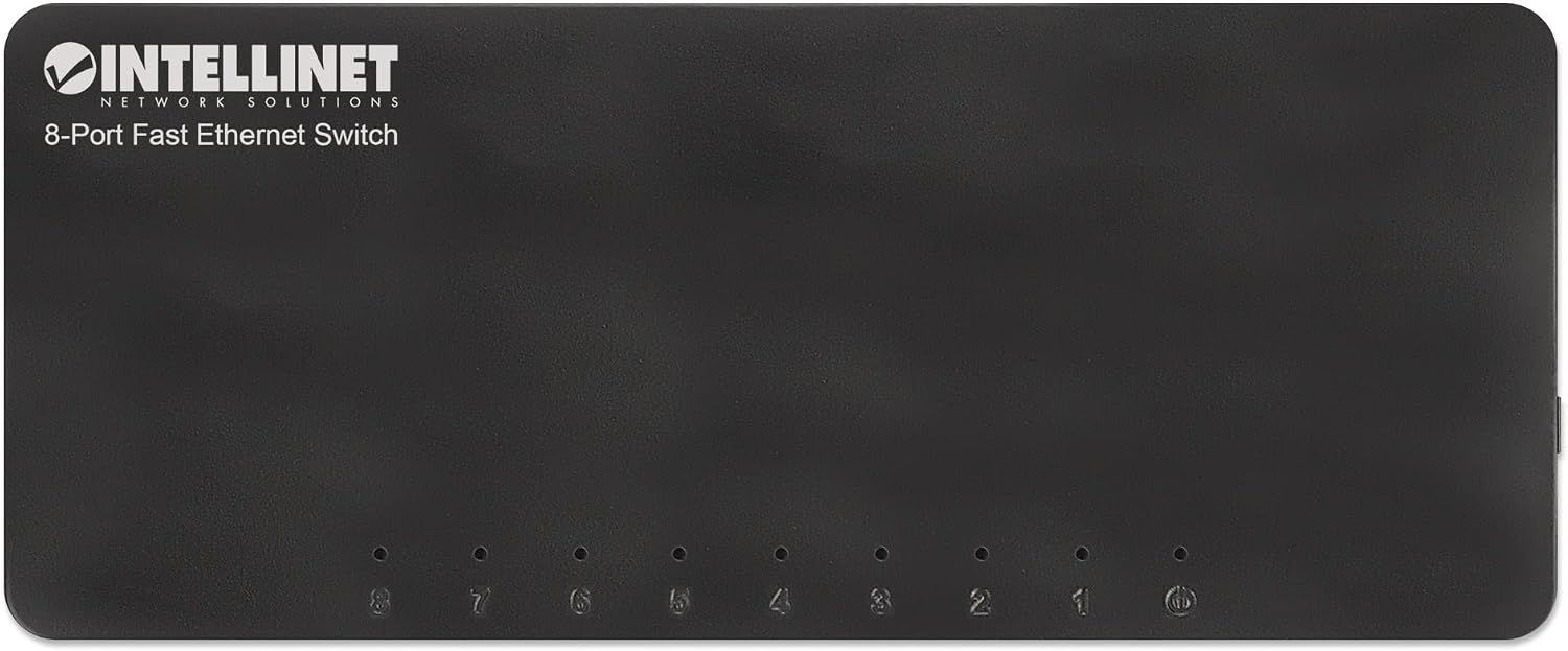 Intellinet 8-Port Switch Black