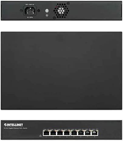 Intellinet 8-Port PoE Switch Black