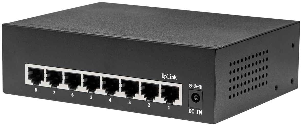 Intellinet 8-Port PoE Switch Black