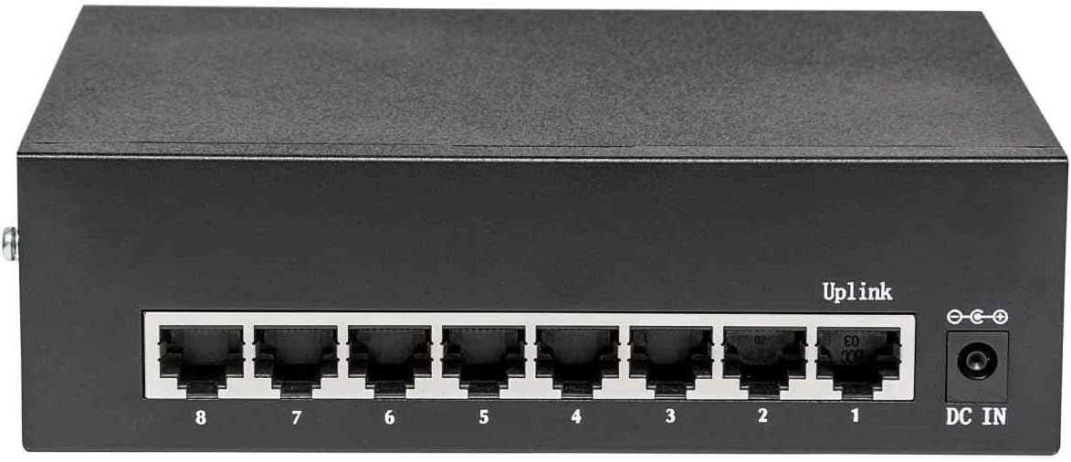 Intellinet 8-Port PoE Switch Black