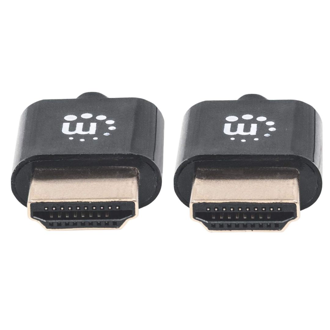 Manhattan Super-slim High Speed HDMI with Ethernet 4K60Hz cable 3m Black