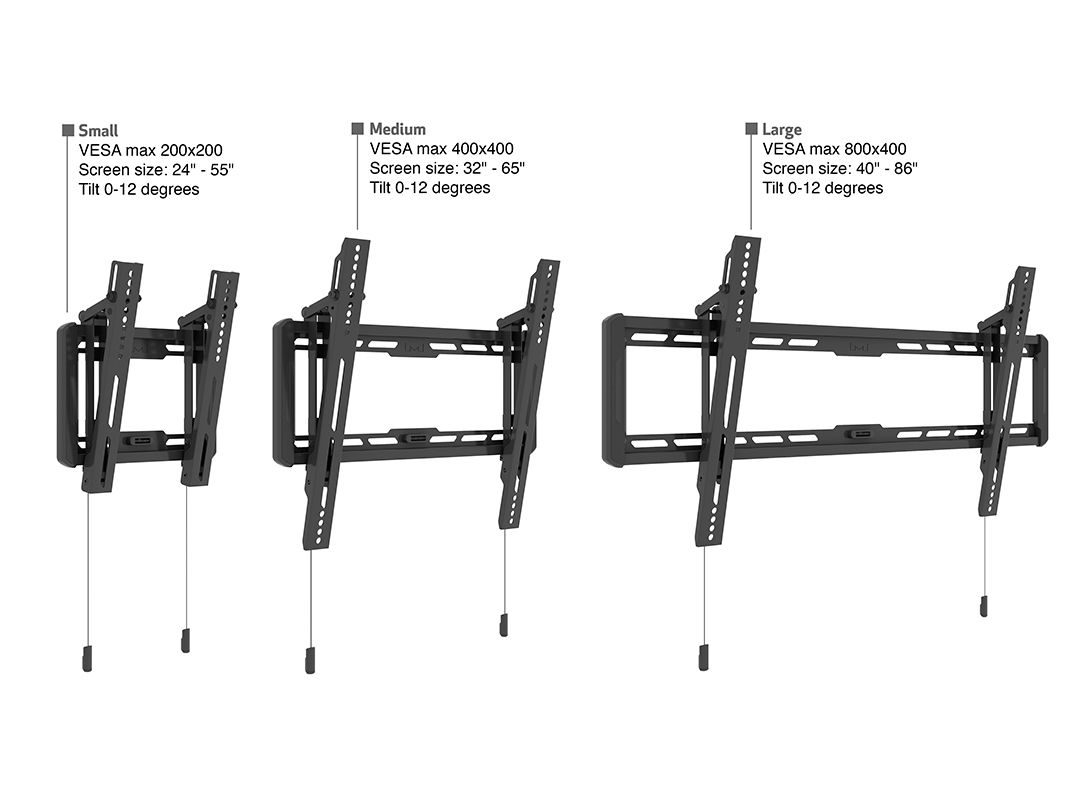 Multibrackets M Universal Wallmount Tilt Large 40