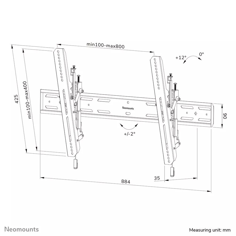 Neomounts WL35S-850BL18 Screen Wall Mount 43
