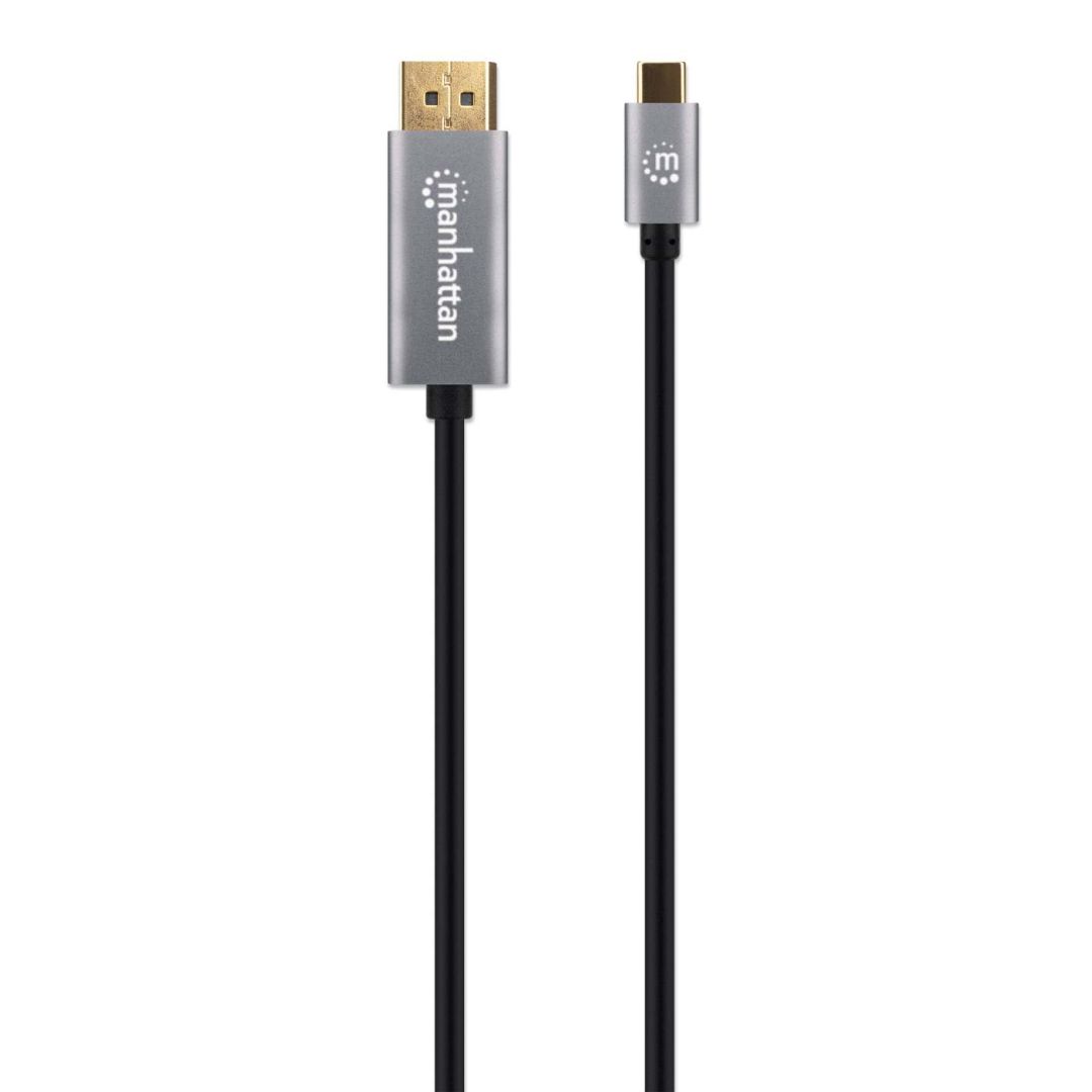 Manhattan 8K@60Hz USB-C to DisplayPort 1.4 Adapter Cable 2m Black